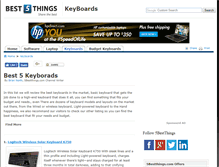 Tablet Screenshot of best-keyboards.5bestthings.com